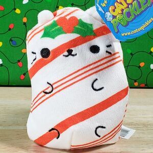 Cepia Cats Vs Pickles Kitty Cane #090 Ultrasoft Collectible Christmas Plush NWT